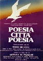 Bozzetto di manifesto per la rassegna < POESIA CITTA' POESIA > Regione Lazio (1981)